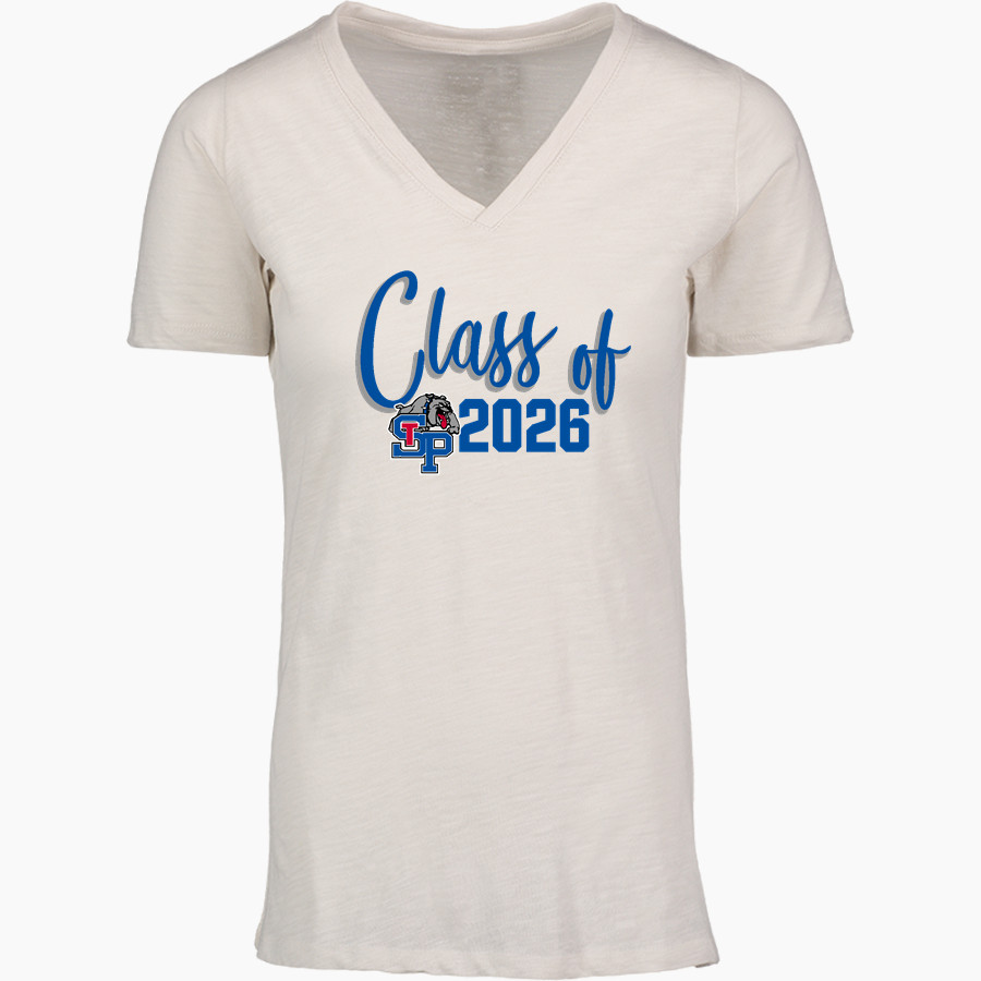 SAINT PAULS HIGH SCHOOL BULLDOGS <span class="pdp-name-mascot">SAINT PAULS BULLDOGS</span> MV Sport Women's Vera Ringspun Slub V-Neck Tee