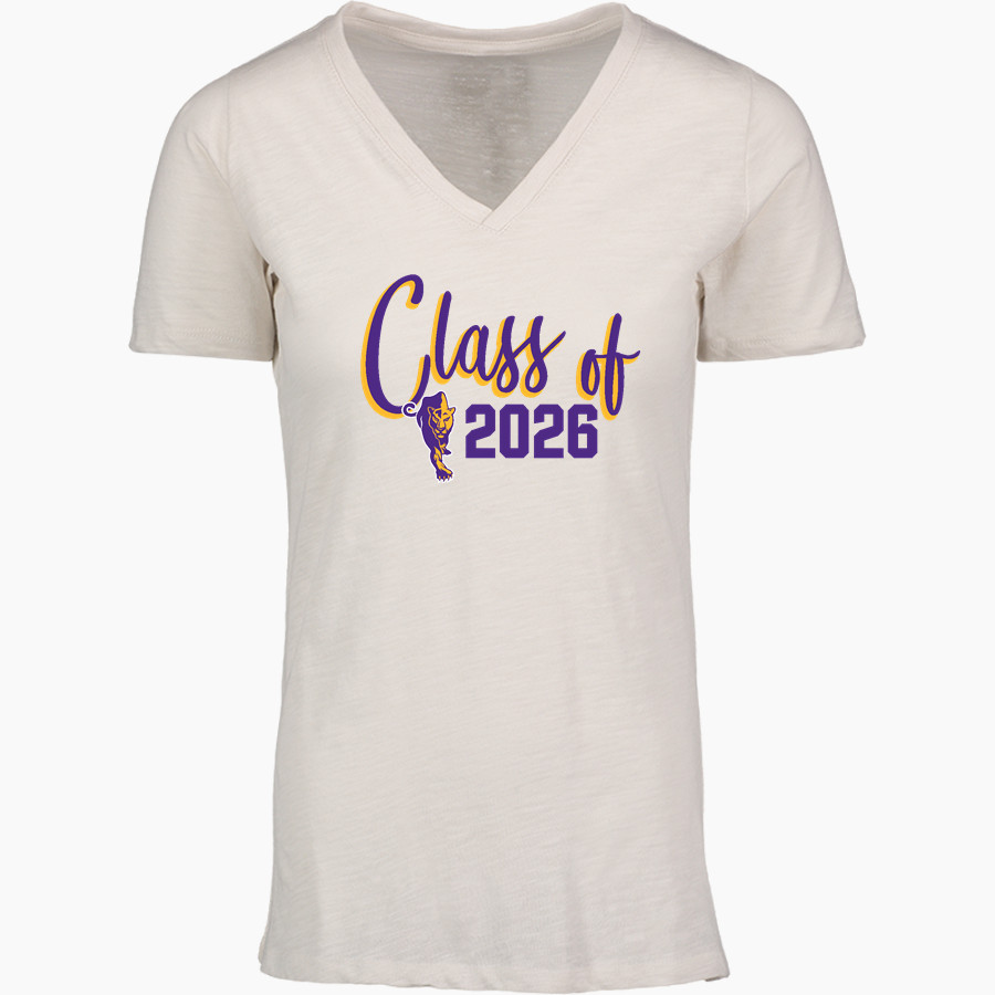 BOULDER HIGH SCHOOL PANTHERS <span class="pdp-name-mascot">BOULDER PANTHERS</span> MV Sport Women's Vera Ringspun Slub V-Neck Tee
