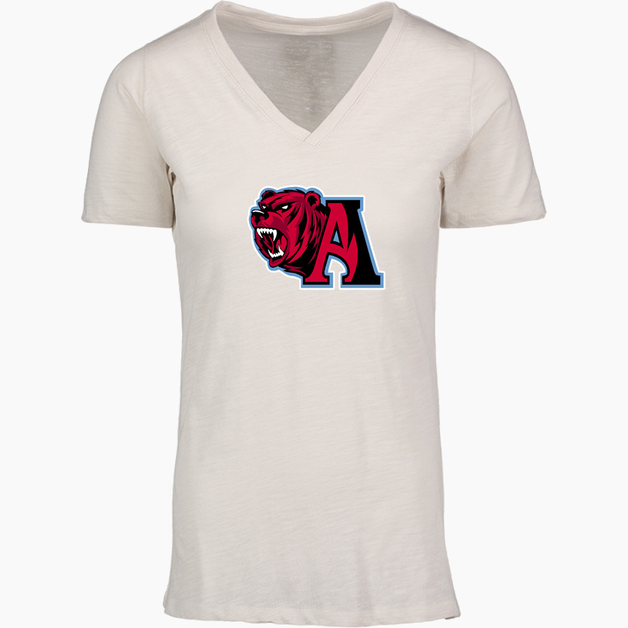 ASHLAND HIGH SCHOOL GRIZZLIES <span class="pdp-name-mascot">ASHLAND GRIZZLIES</span> MV Sport Women's Vera Ringspun Slub V-Neck Tee