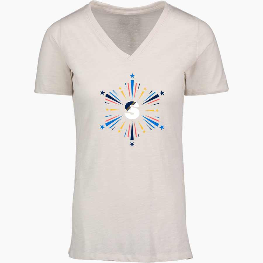 Smith Bears <span class="pdp-name-mascot">SMITH COLLEGE BEARS</span> MV Sport Women's Vera Ringspun Slub V-Neck Tee