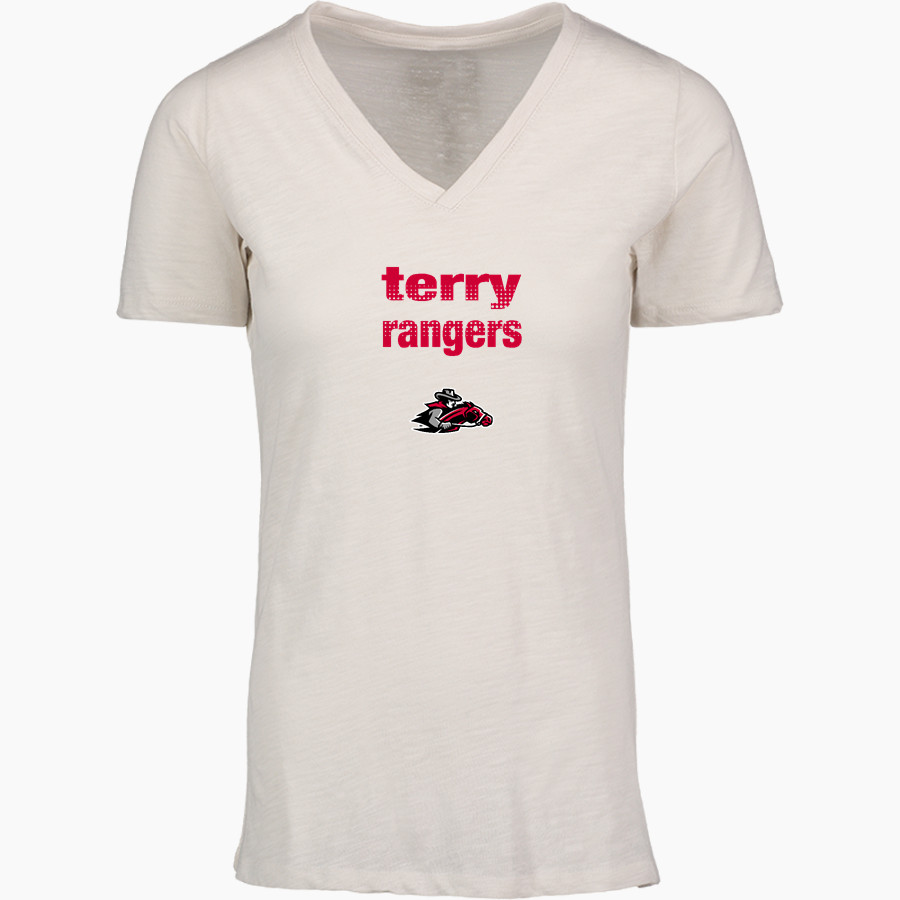 TERRY HIGH SCHOOL RANGERS <span class="pdp-name-mascot">TERRY RANGERS</span> MV Sport Women's Vera Ringspun Slub V-Neck Tee