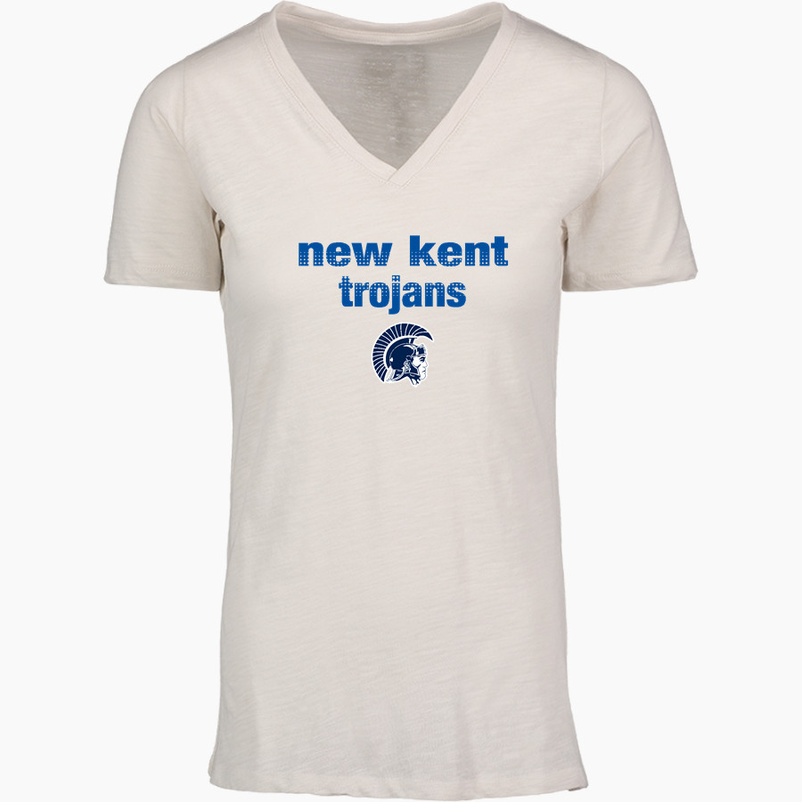 NEW KENT HIGH SCHOOL TROJANS <span class="pdp-name-mascot">NEW KENT TROJANS</span> MV Sport Women's Vera Ringspun Slub V-Neck Tee