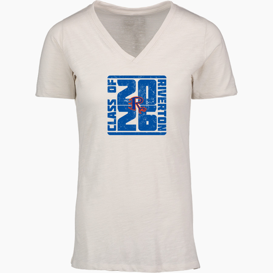 Riverton Hawks <span class="pdp-name-mascot">Riverton</span> MV Sport Women's Vera Ringspun Slub V-Neck Tee