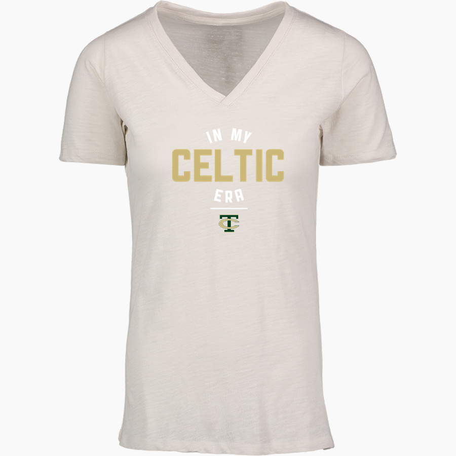 Trinity Catholic Celtics <span class="pdp-name-mascot">Trinity Catholic Celtics</span> MV Sport Women's Vera Ringspun Slub V-Neck Tee