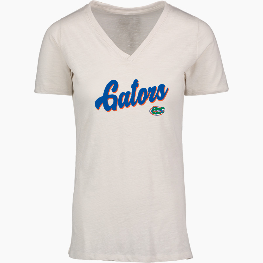 Des Moines Gators Gators <span class="pdp-name-mascot">Des Moines Gators Gators</span> MV Sport Women's Vera Ringspun Slub V-Neck Tee