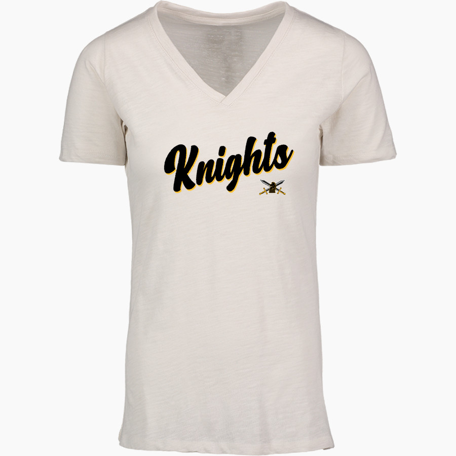 RIO LINDA HIGH SCHOOL KNIGHTS <span class="pdp-name-mascot">RIO LINDA KNIGHTS</span> MV Sport Women's Vera Ringspun Slub V-Neck Tee