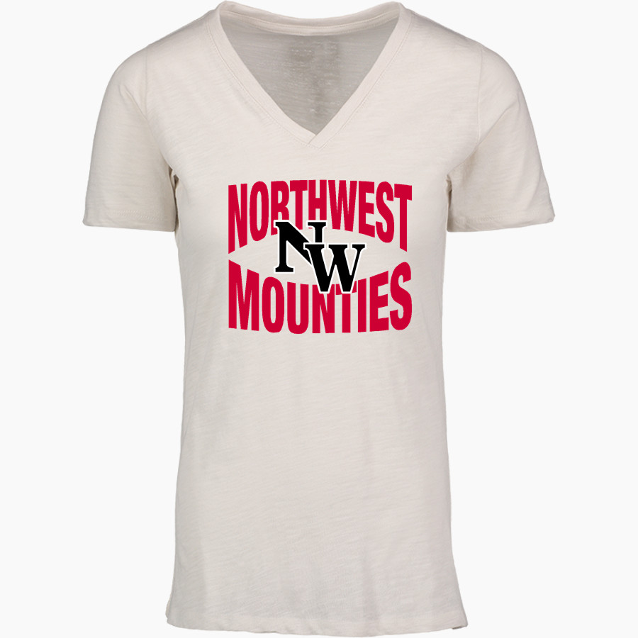 Northwest Mounties <span class="pdp-name-mascot">Northwest Mounties</span> MV Sport Women's Vera Ringspun Slub V-Neck Tee