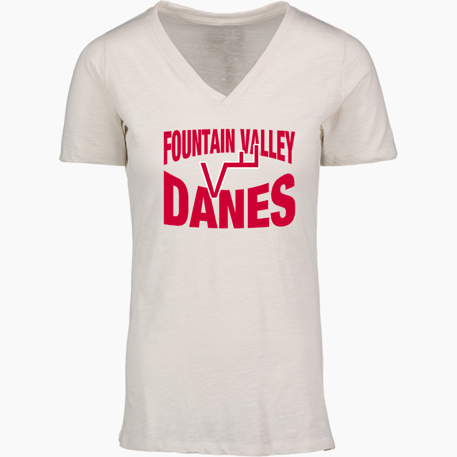 Fountain Valley Danes <span class="pdp-name-mascot">Fountain Valley Danes</span> MV Sport Women's Vera Ringspun Slub V-Neck Tee