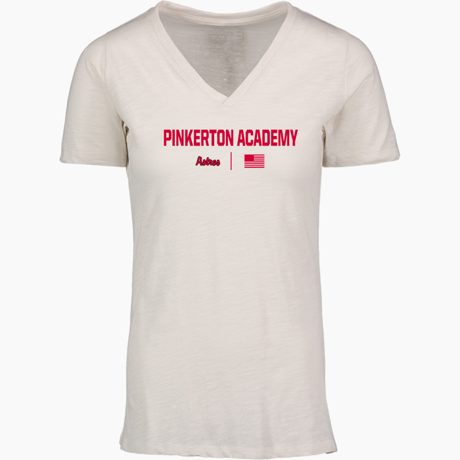 PINKERTON ACADEMY ASTROS MV Sport Women's Vera Ringspun Slub V-Neck Tee