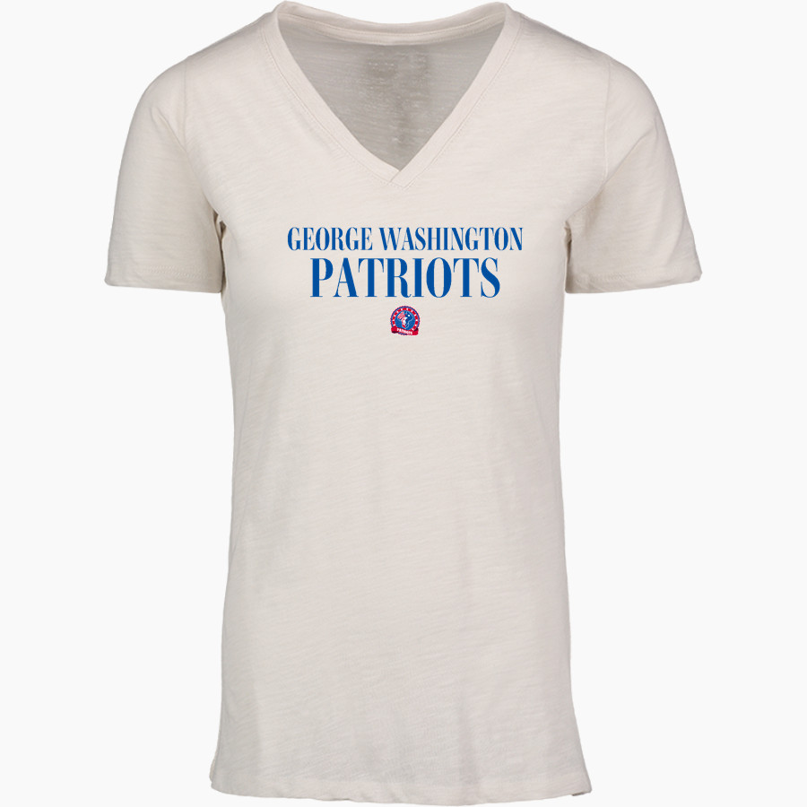 Washington Patriots <span class="pdp-name-mascot">George Washington Middle School Patriots</span> MV Sport Women's Vera Ringspun Slub V-Neck Tee
