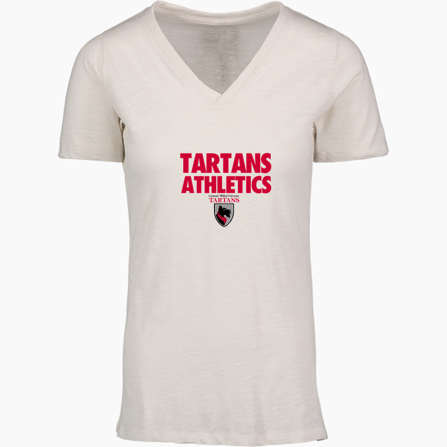 CARNEGIE MELLON UNIVERSITY TARTANS <span class="pdp-name-mascot">Carnegie Mellon Tartans</span> MV Sport Women's Vera Ringspun Slub V-Neck Tee
