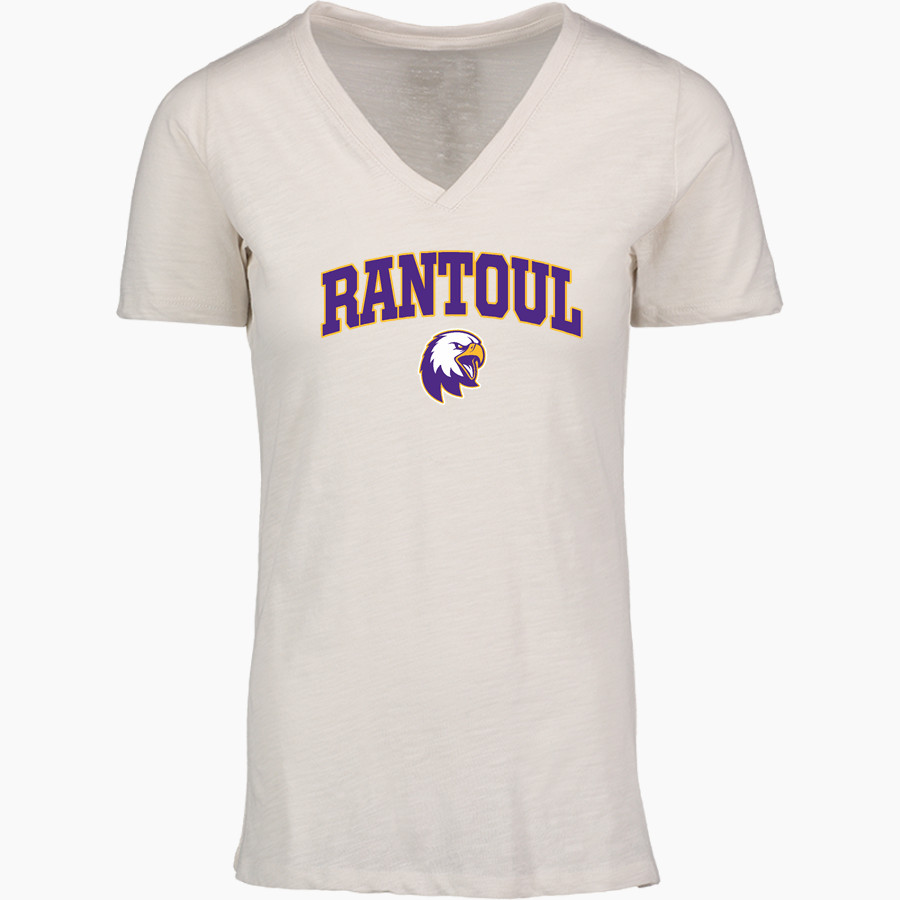 RANTOUL HIGH SCHOOL EAGLES <span class="pdp-name-mascot">RANTOUL EAGLES</span> MV Sport Women's Vera Ringspun Slub V-Neck Tee