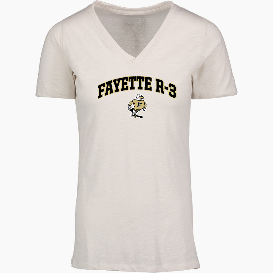 FAYETTE R-3 HIGH SCHOOL FALCONS <span class="pdp-name-mascot">FAYETTE R-3 FALCONS</span> MV Sport Women's Vera Ringspun Slub V-Neck Tee