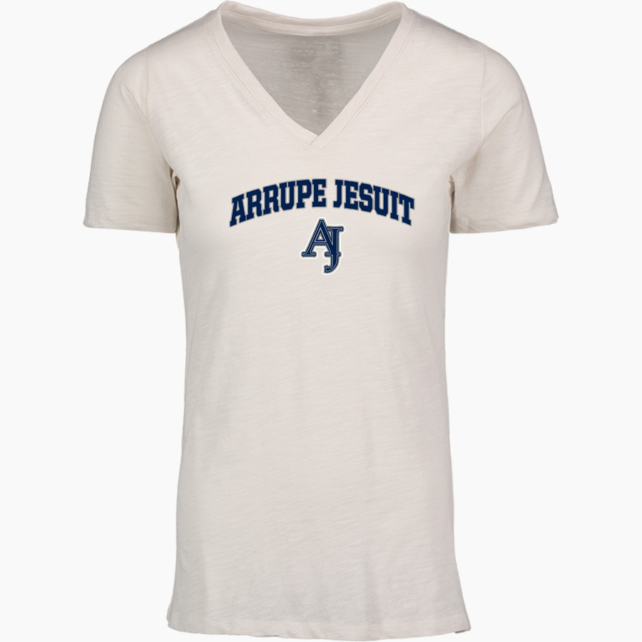 Arrupe Jesuit Generals <span class="pdp-name-mascot">Arrupe jesuit Generals</span> MV Sport Women's Vera Ringspun Slub V-Neck Tee