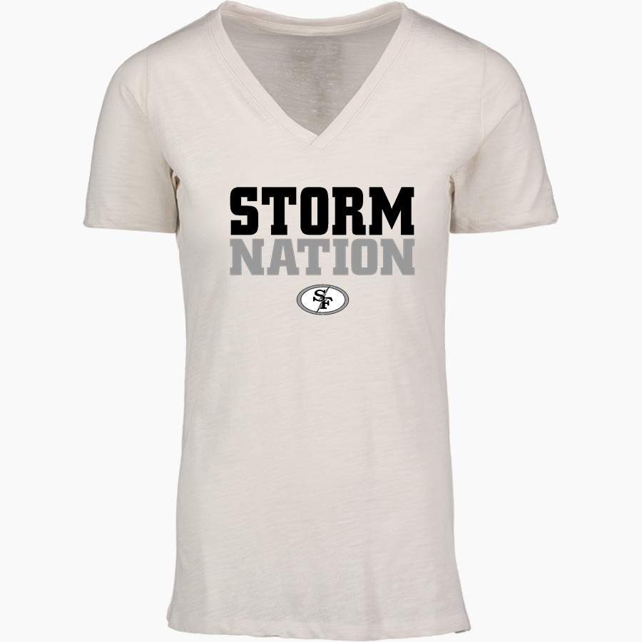 Salt Fork Storm <span class="pdp-name-mascot">Salt Fork Storm</span> MV Sport Women's Vera Ringspun Slub V-Neck Tee