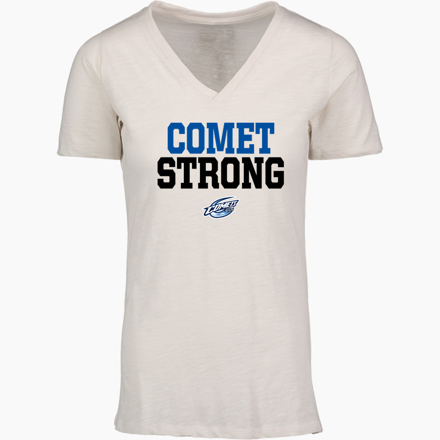 COLEMAN HIGH SCHOOL COMETS <span class="pdp-name-mascot">COLEMAN COMETS</span> MV Sport Women's Vera Ringspun Slub V-Neck Tee