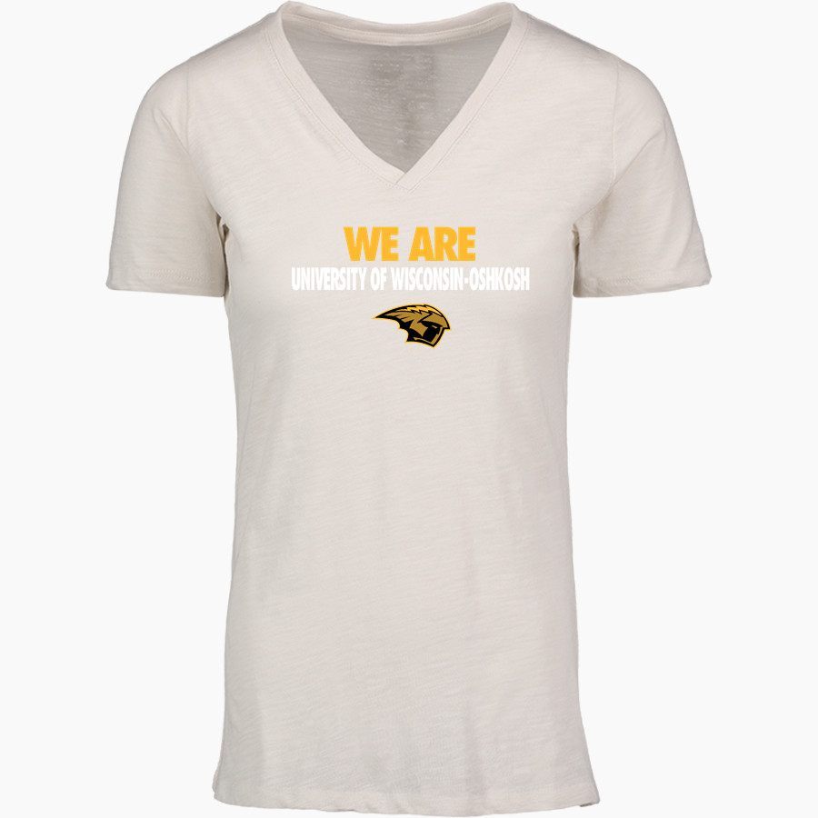 University of Wisconsin-Oshkosh Titans <span class="pdp-name-mascot">University of Wisconsin-Oshkosh Titans</span> MV Sport Women's Vera Ringspun Slub V-Neck Tee