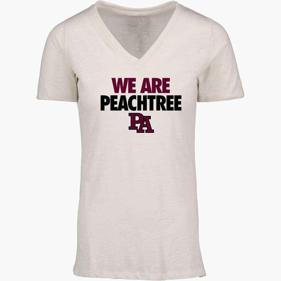 Peachtree Panthers <span class="pdp-name-mascot">Peachtree Academy Panthers</span> MV Sport Women's Vera Ringspun Slub V-Neck Tee