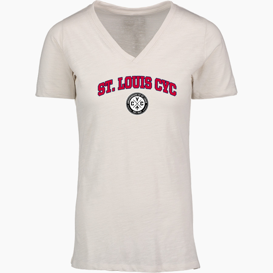 St. Louis CYC St. Louis CYC <span class="pdp-name-mascot">CYC St. Louis</span> MV Sport Women's Vera Ringspun Slub V-Neck Tee