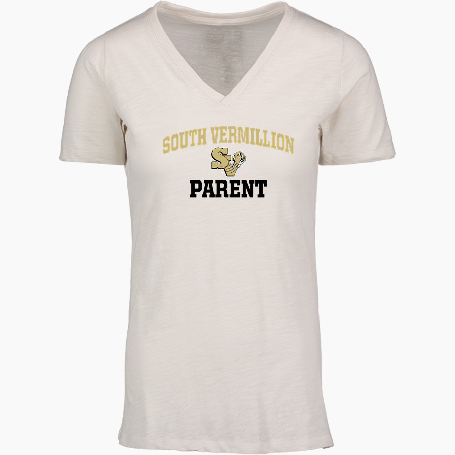 SOUTH VERMILLION HIGH SCHOOL WILDCATS <span class="pdp-name-mascot">SOUTH VERMILLION WILDCATS</span> MV Sport Women's Vera Ringspun Slub V-Neck Tee