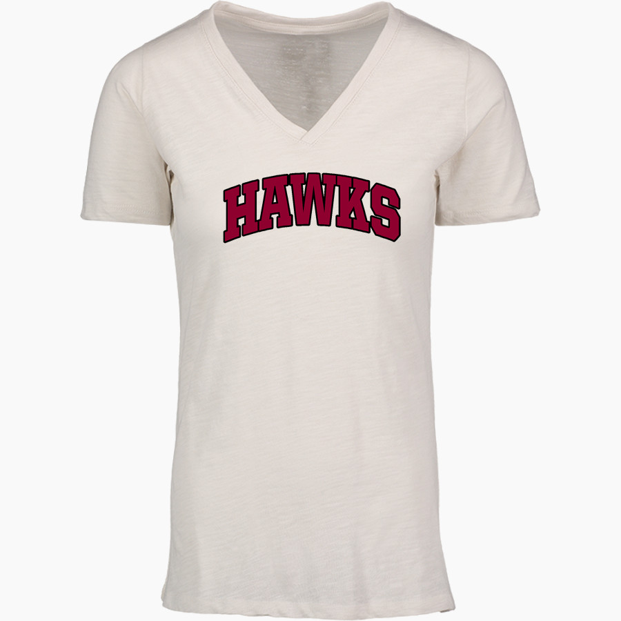 Eastern Hawks <span class="pdp-name-mascot">Eastern Hawks</span> MV Sport Women's Vera Ringspun Slub V-Neck Tee