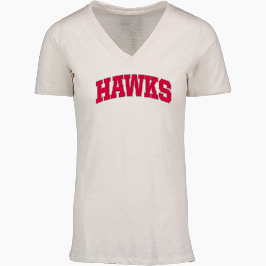 HAWKEN SCHOOL HAWKS <span class="pdp-name-mascot">HAWKEN HAWKS</span> MV Sport Women's Vera Ringspun Slub V-Neck Tee