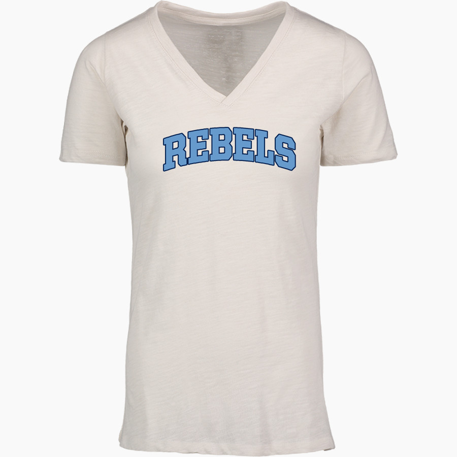 PATRICK HENRY HIGH SCHOOL REBELS <span class="pdp-name-mascot">PATRICK HENRY REBELS</span> MV Sport Women's Vera Ringspun Slub V-Neck Tee
