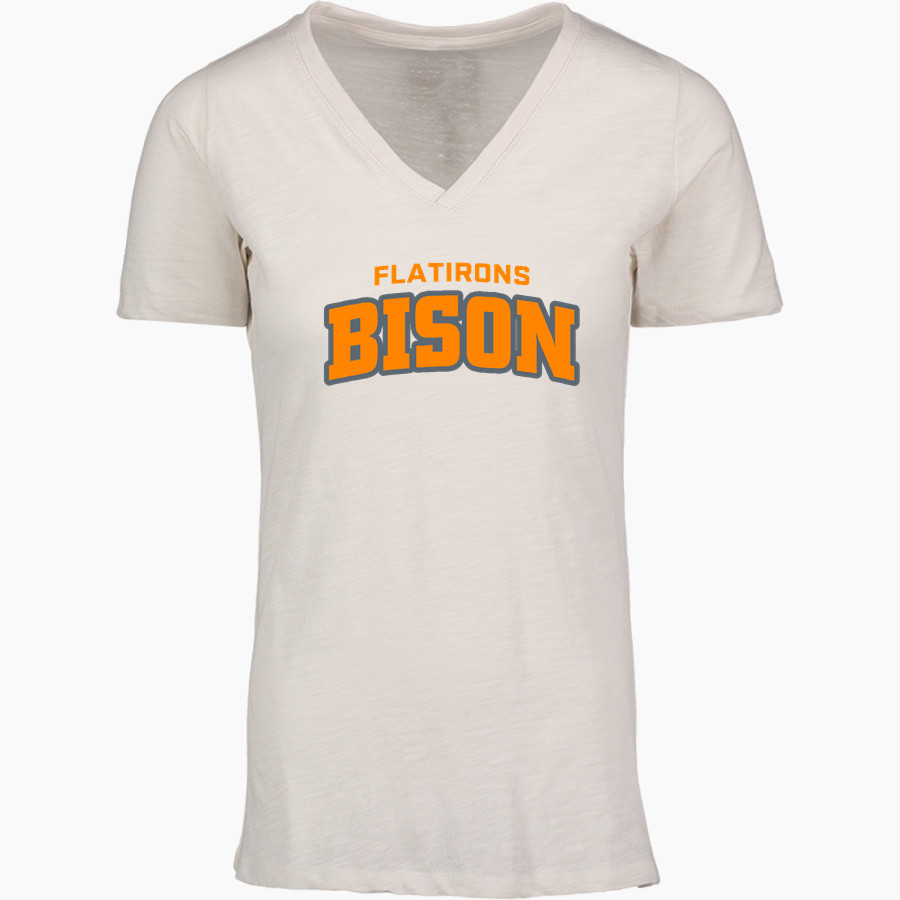 Flatirons Bison <span class="pdp-name-mascot">Flatirons Bison</span> MV Sport Women's Vera Ringspun Slub V-Neck Tee