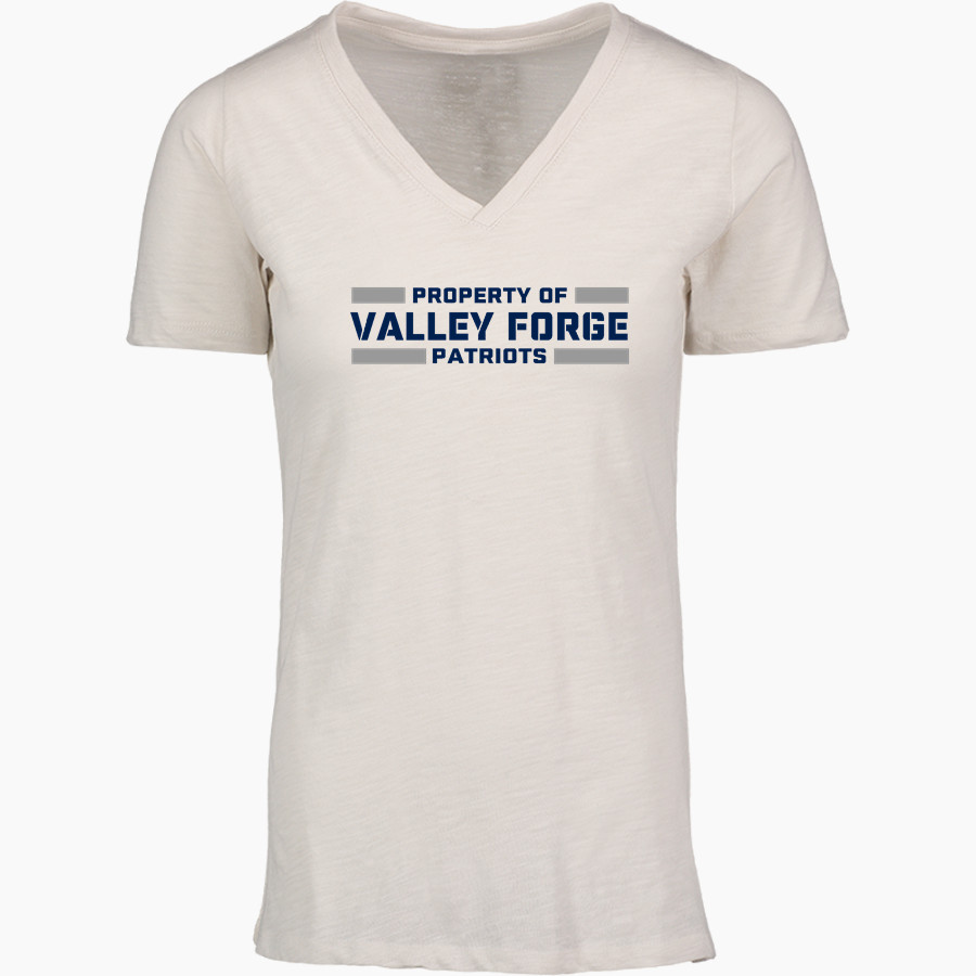 Valley Forge Patriots <span class="pdp-name-mascot">Valley Forge Patriots</span> MV Sport Women's Vera Ringspun Slub V-Neck Tee