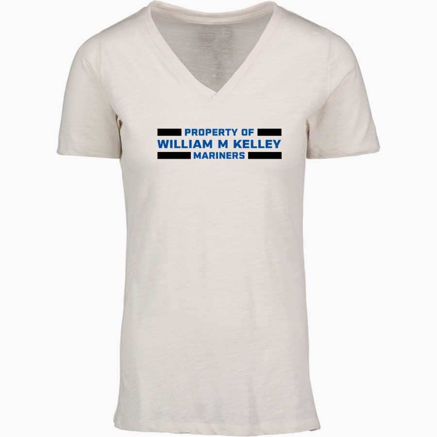 WILLIAM M KELLEY HIGH SCHOOL MARINERS <span class="pdp-name-mascot">WILLIAM M KELLEY MARINERS</span> MV Sport Women's Vera Ringspun Slub V-Neck Tee
