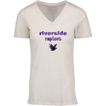 Riverside Raptors <span class="pdp-name-mascot">Riverside High School Raptors</span> MV Sport Women's Vera Ringspun Slub V-Neck Tee Front Thumbnail