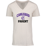Carlsbad Lancers <span class="pdp-name-mascot">Carlsbad Lancers</span> MV Sport Women's Vera Ringspun Slub V-Neck Tee Front Thumbnail