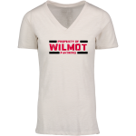 WILMOT UNION HIGH SCHOOL PANTHERS <span class="pdp-name-mascot">WILMOT PANTHERS</span> MV Sport Women's Vera Ringspun Slub V-Neck Tee Front Thumbnail