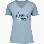 BARTLESVILLE HIGH SCHOOL BRUINS <span class="pdp-name-mascot">BARTLESVILLE BRUINS</span> MV Sport Women's Vera Ringspun Slub V-Neck Tee Front Thumbnail