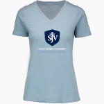 Saint John Vianney Saint John Vianney <span class="pdp-name-mascot">Saint John Vianney College Seminary</span> MV Sport Women's Vera Ringspun Slub V-Neck Tee Front Thumbnail