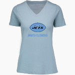 James Clemens Jets <span class="pdp-name-mascot">James Clemens Jets</span> MV Sport Women's Vera Ringspun Slub V-Neck Tee Front Thumbnail