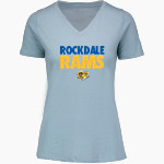 Rockdale Rams <span class="pdp-name-mascot">Rockdale School District 84 Rams</span> MV Sport Women's Vera Ringspun Slub V-Neck Tee Front Thumbnail