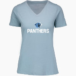 JERSEY COMMUNITY HIGH SCHOOL PANTHERS MV Sport Women's Vera Ringspun Slub V-Neck Tee Front Thumbnail