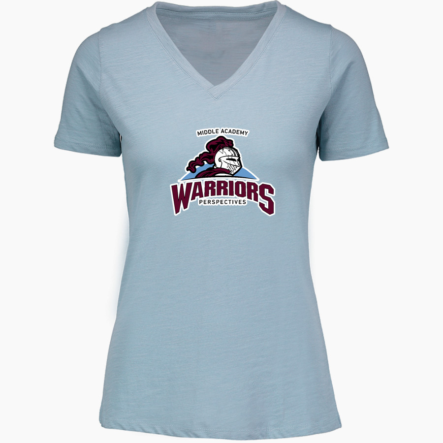 Perspectives Warriors <span class="pdp-name-mascot">Perspectives Middle Academy Warriors</span> MV Sport Women's Vera Ringspun Slub V-Neck Tee
