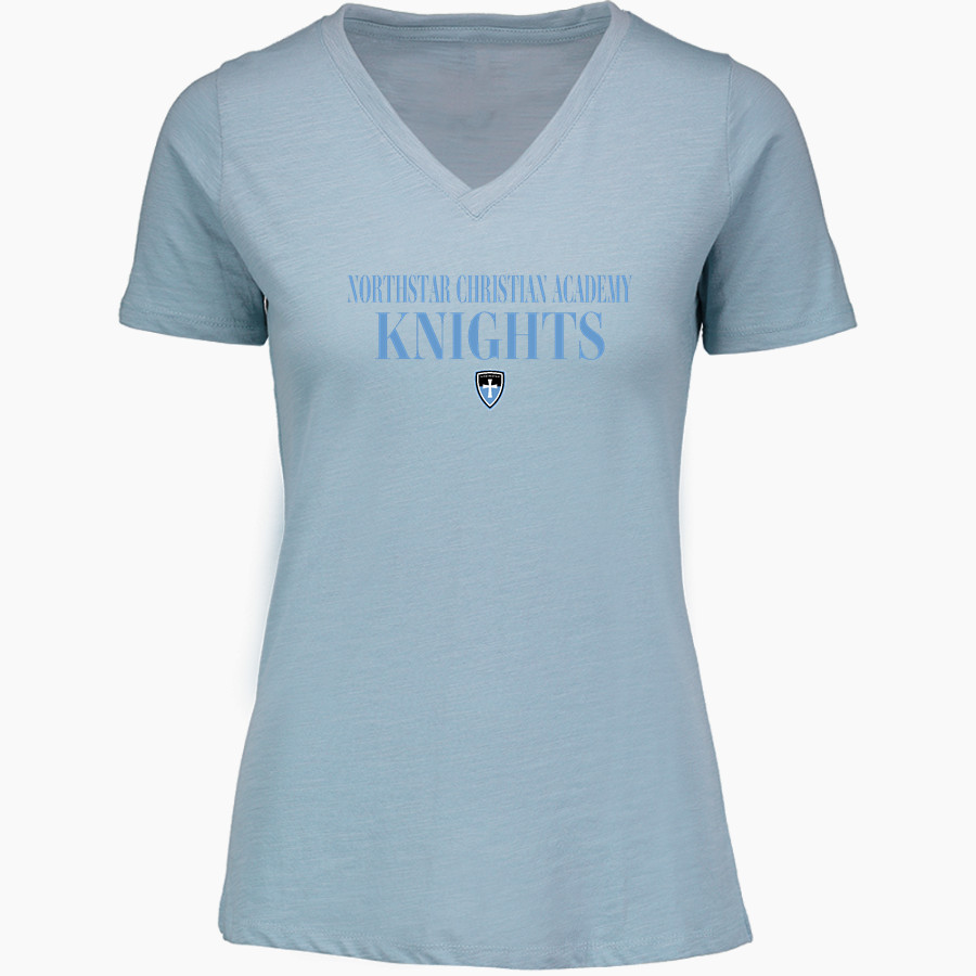 Northstar Christian Knights <span class="pdp-name-mascot">Northstar Christian Academy Knights</span> MV Sport Women's Vera Ringspun Slub V-Neck Tee