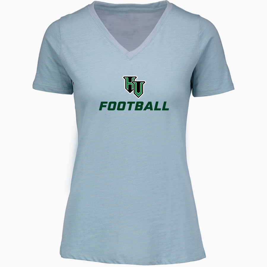 Hudson Valley Vikings MV Sport Women's Vera Ringspun Slub V-Neck Tee