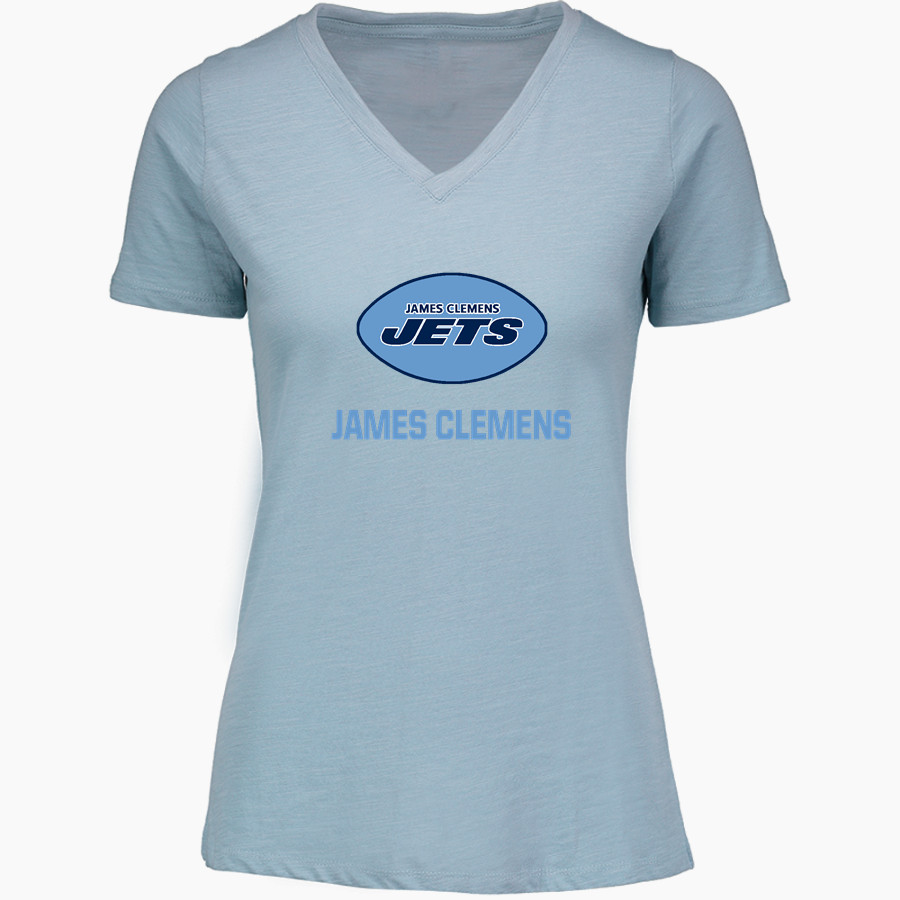 James Clemens Jets <span class="pdp-name-mascot">James Clemens Jets</span> MV Sport Women's Vera Ringspun Slub V-Neck Tee