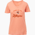 THE ELGIN ACADEMY HILLTOPPERS <span class="pdp-name-mascot">THE ELGIN ACADEMY HILLTOPPERS</span> MV Sport Women's Vera Ringspun Slub V-Neck Tee Front Thumbnail
