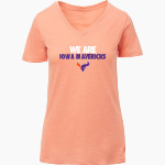Iowa Mavericks <span class="pdp-name-mascot">Iowa Mavericks</span> MV Sport Women's Vera Ringspun Slub V-Neck Tee Front Thumbnail