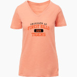 Forest Hills Tigers <span class="pdp-name-mascot">Forest Hills Tigers</span> MV Sport Women's Vera Ringspun Slub V-Neck Tee Front Thumbnail