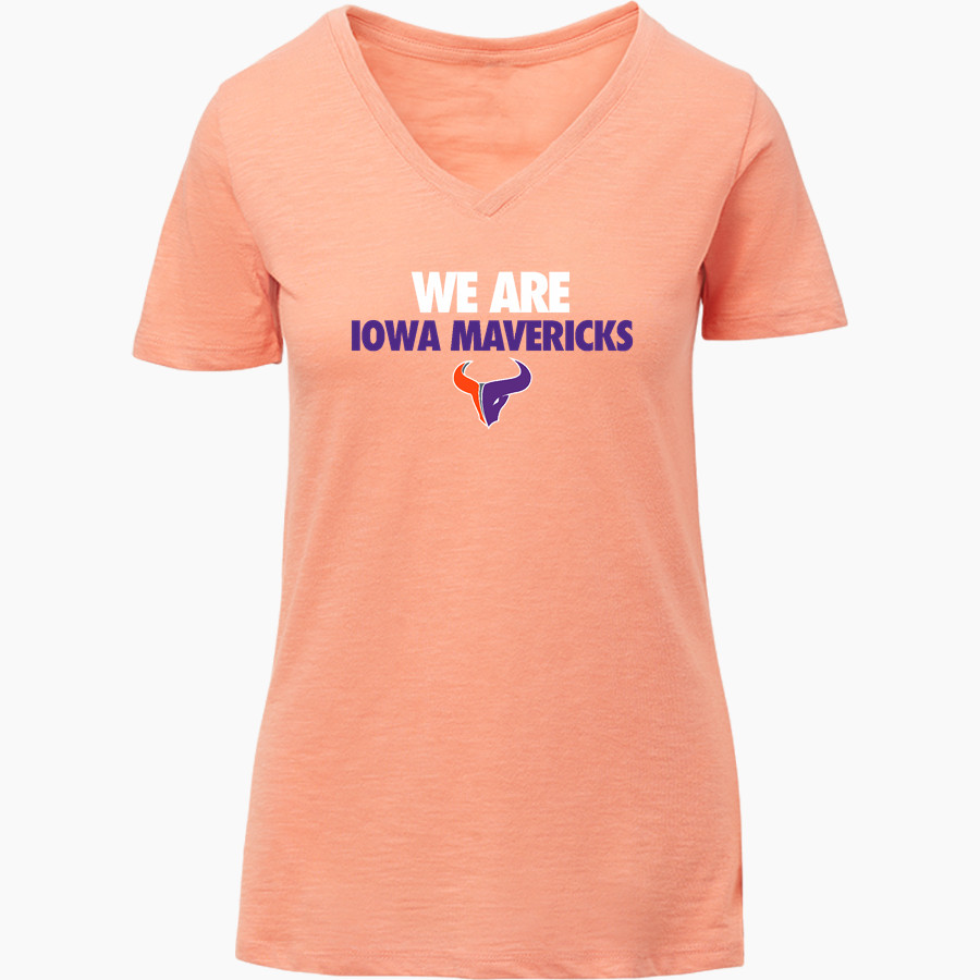 Iowa Mavericks <span class="pdp-name-mascot">Iowa Mavericks</span> MV Sport Women's Vera Ringspun Slub V-Neck Tee