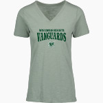 Wisconsin Heights High School Vanguards <span class="pdp-name-mascot">Wisconsin Heights High School</span> MV Sport Women's Vera Ringspun Slub V-Neck Tee Front Thumbnail
