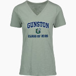 Gunston Herons MV Sport Women's Vera Ringspun Slub V-Neck Tee Front Thumbnail
