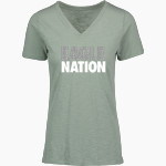 Holy Trinity Catholic Eagles MV Sport Women's Vera Ringspun Slub V-Neck Tee Front Thumbnail