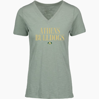 MV Sport Women's Vera Ringspun Slub V-Neck Tee